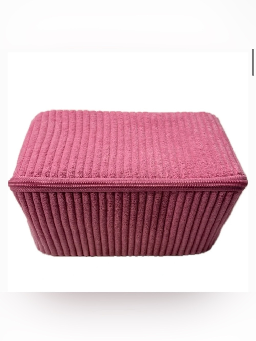 Benefit - Elegant Pink Corduroy Cosmetic Bag